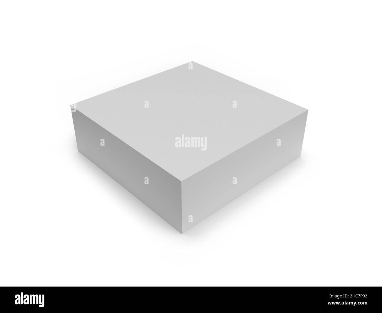 Box Packaging 3D Illustration Mockup Scene on Isolated Background Stock ...