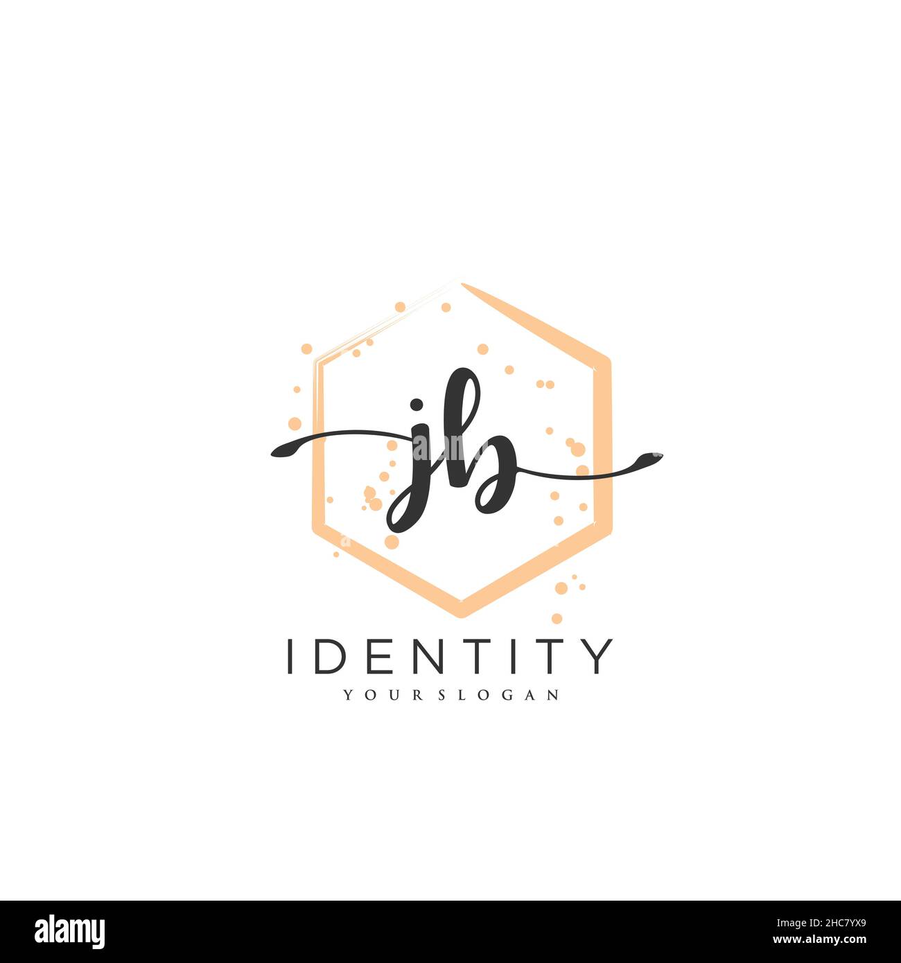 JB Handwriting logo vector art of initial signature, wedding, fashion ...