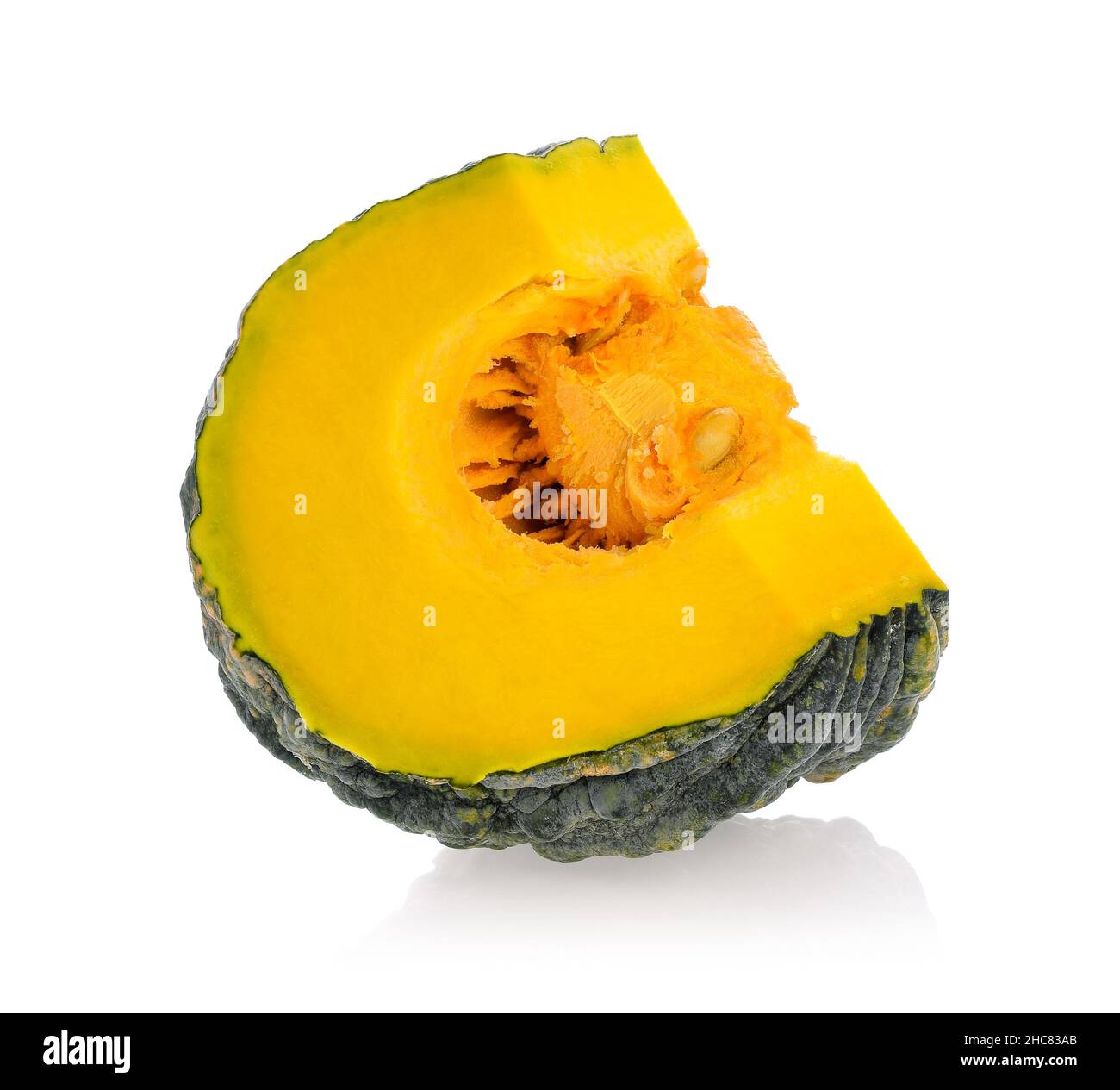 Green pumpkin isolated on white background Stock Photo - Alamy