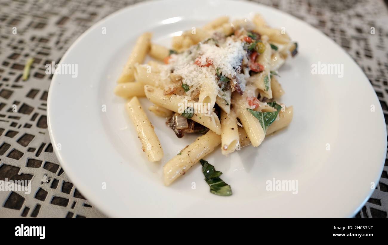 Penna Penne Pasta Italian Food Spicy Stock Photo Alamy