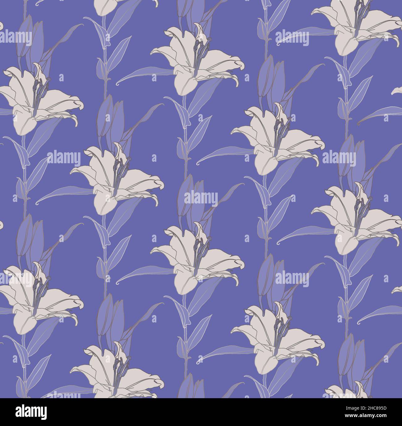 Lilac Art Deco Wallpaper