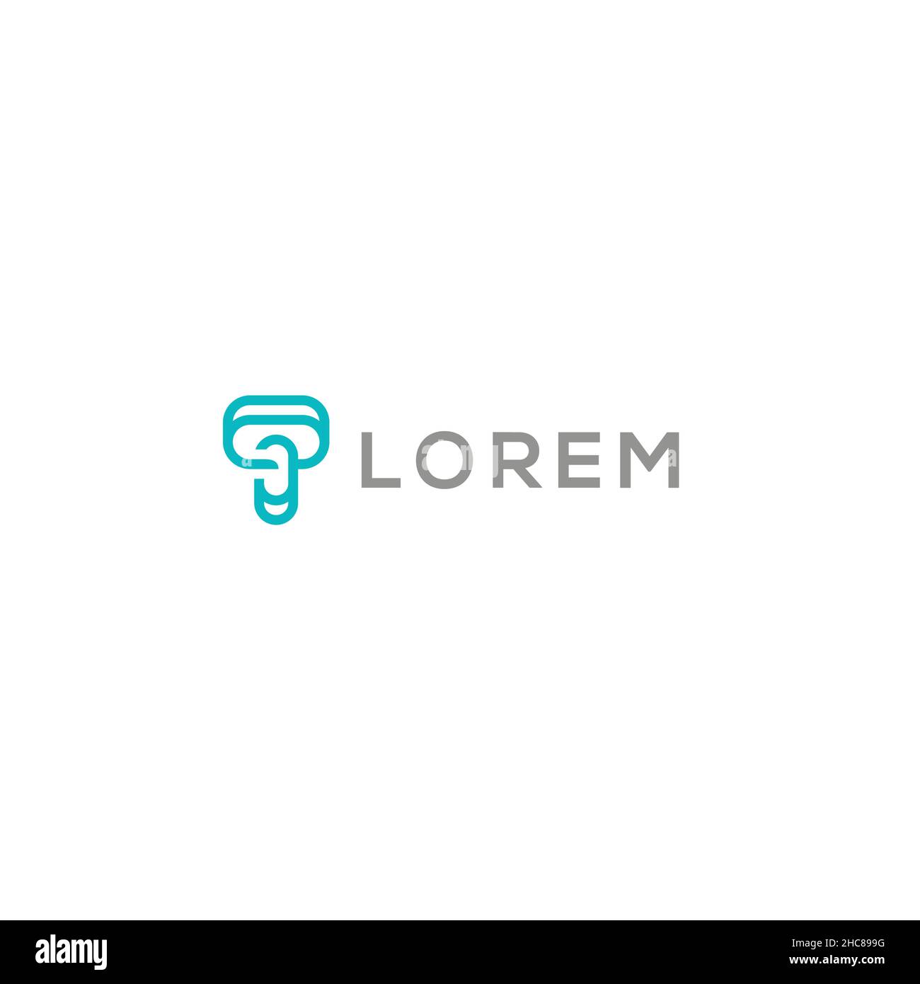 Minimalist design Lorem home room logo design Stock Vector