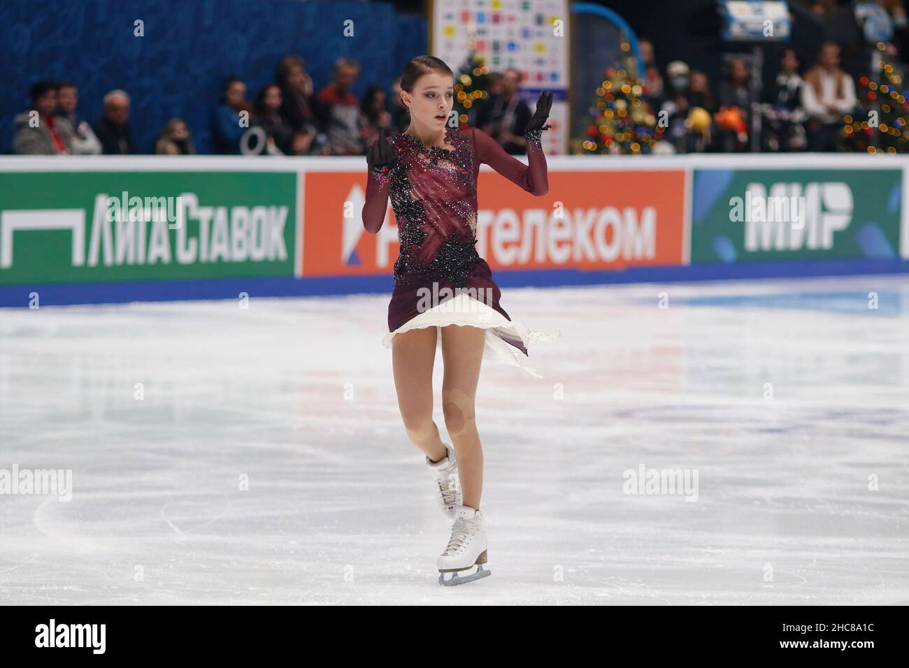 Saint Petersburg, Russia. 25th Dec, 2021. Anna Shcherbakova of Russia