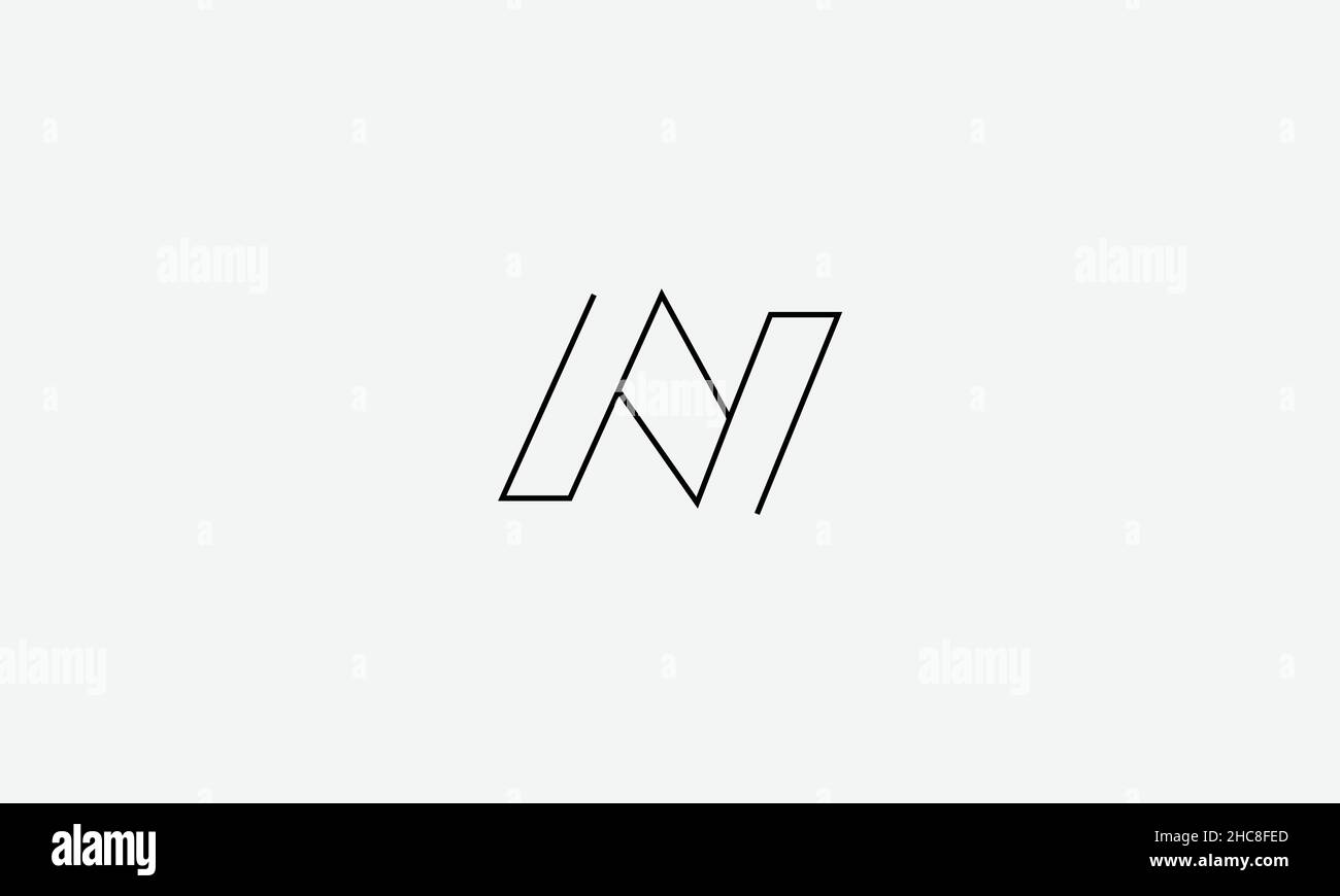 N NN vector logo design Stock Vector
