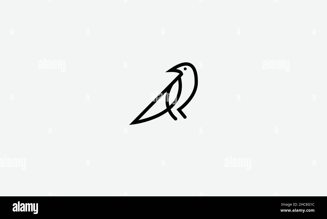 Bird fly vector logo design Stock Vector Image & Art - Alamy