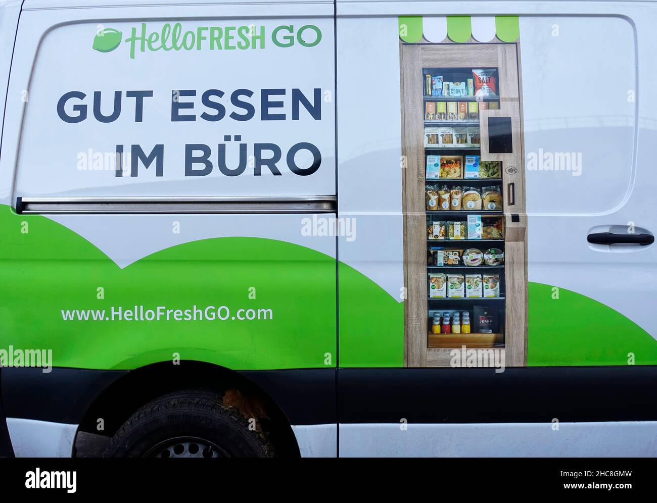 Delivery car of Hello Fresh, Berlin Stock Photo