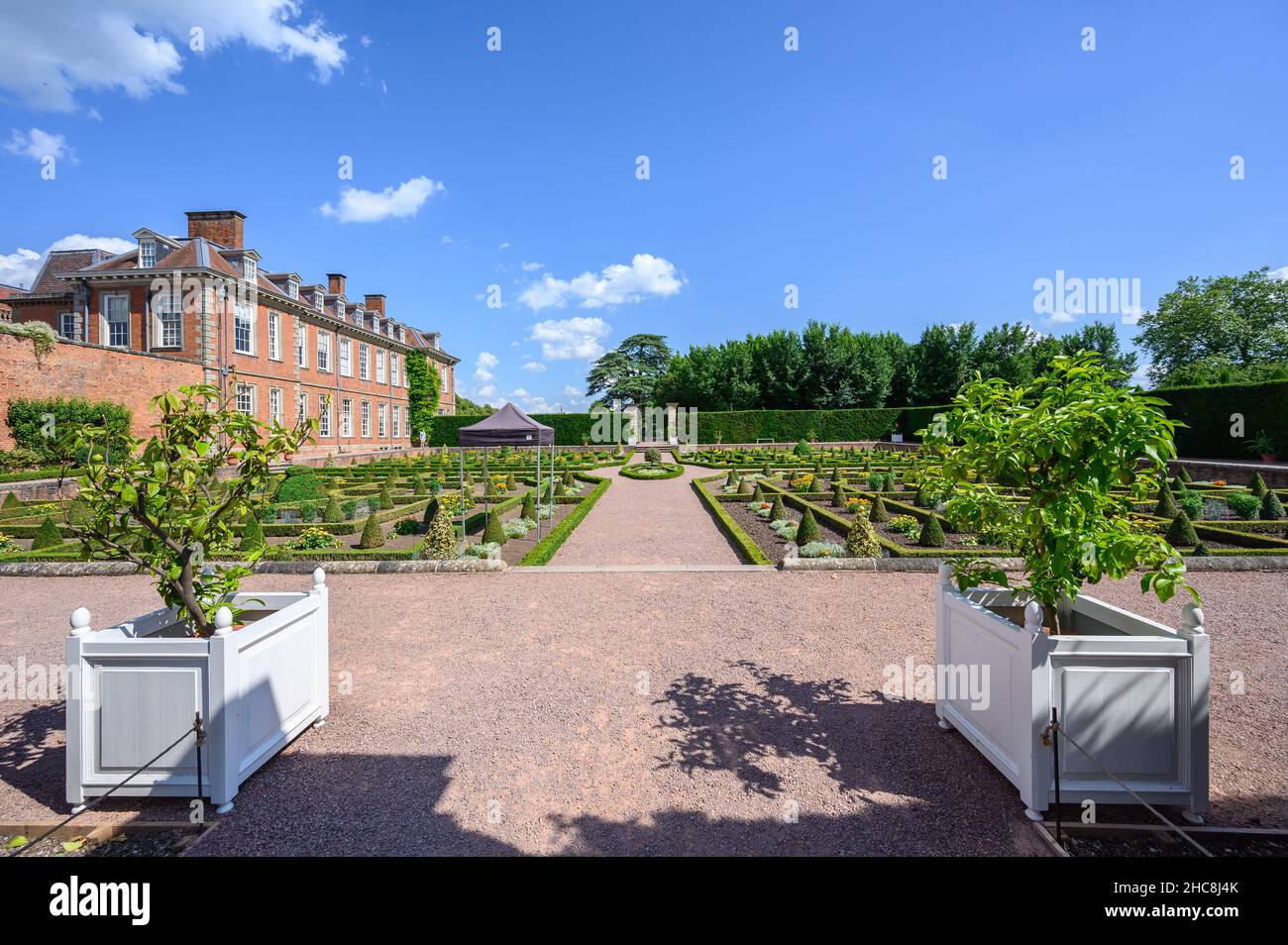 Hanbury Hall, National Trust House and Garden Stock Photo - Alamy
