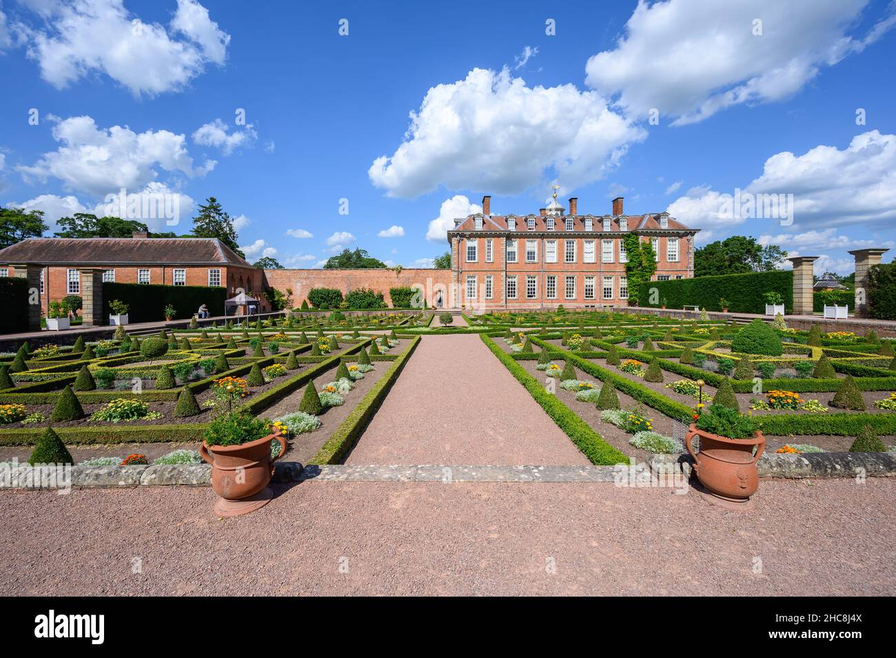 Hanbury Hall, National Trust House and Garden Stock Photo - Alamy