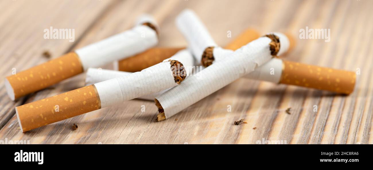 Tobacco is broken hi-res stock photography and images