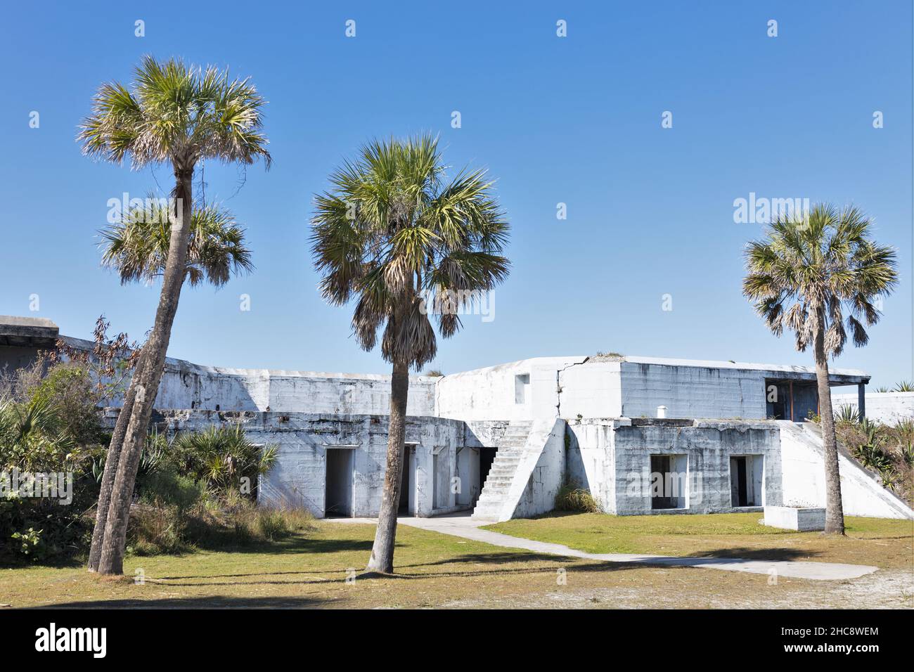 A battery, part of the ruins of Fort Dade at Egmont Key in St