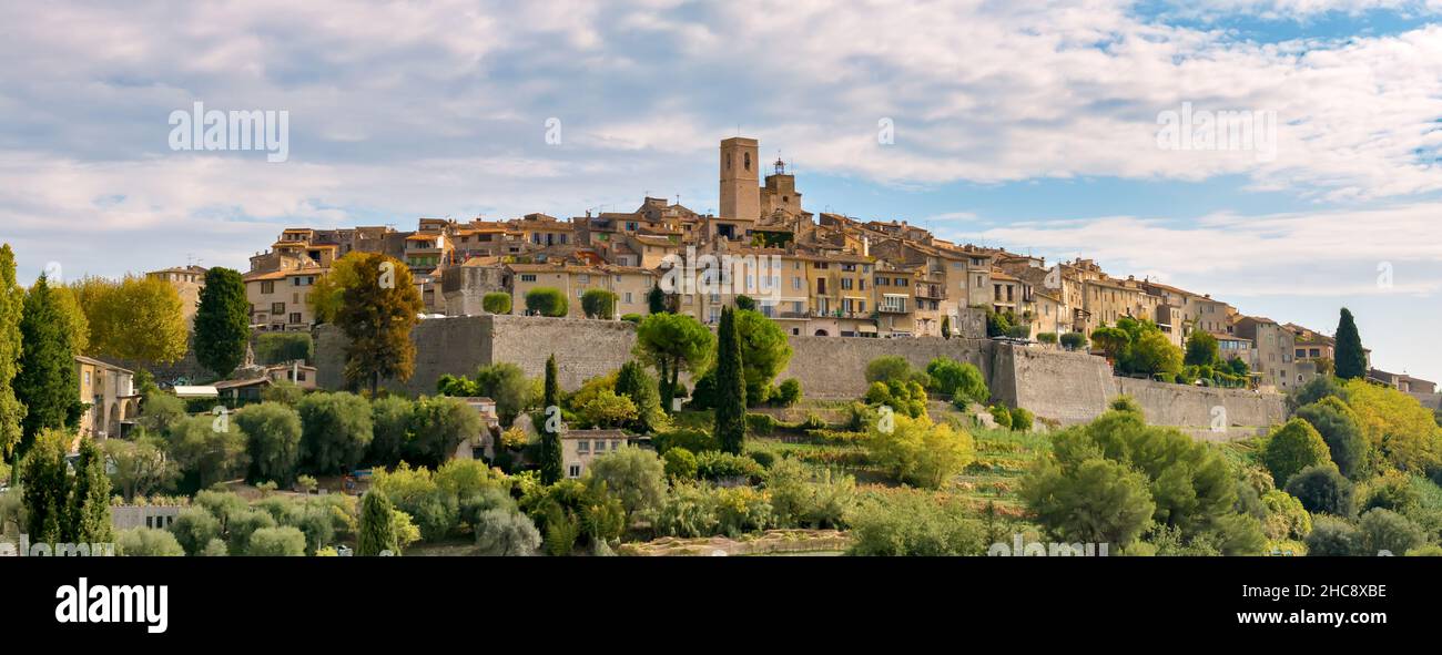 'Saint-Paul-de-Vence' is a commune in the 'Alpes-Maritimes' department in the 'Provence-Alpes-Cote d'Azur' region of Southeastern France. One of the o Stock Photo