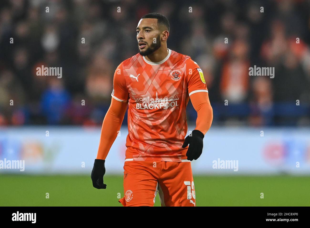 Keshi Anderson #10 of Blackpool during the game in ,  on 12/26/2021. (Photo by Craig Thomas/News Images/Sipa USA) Stock Photo