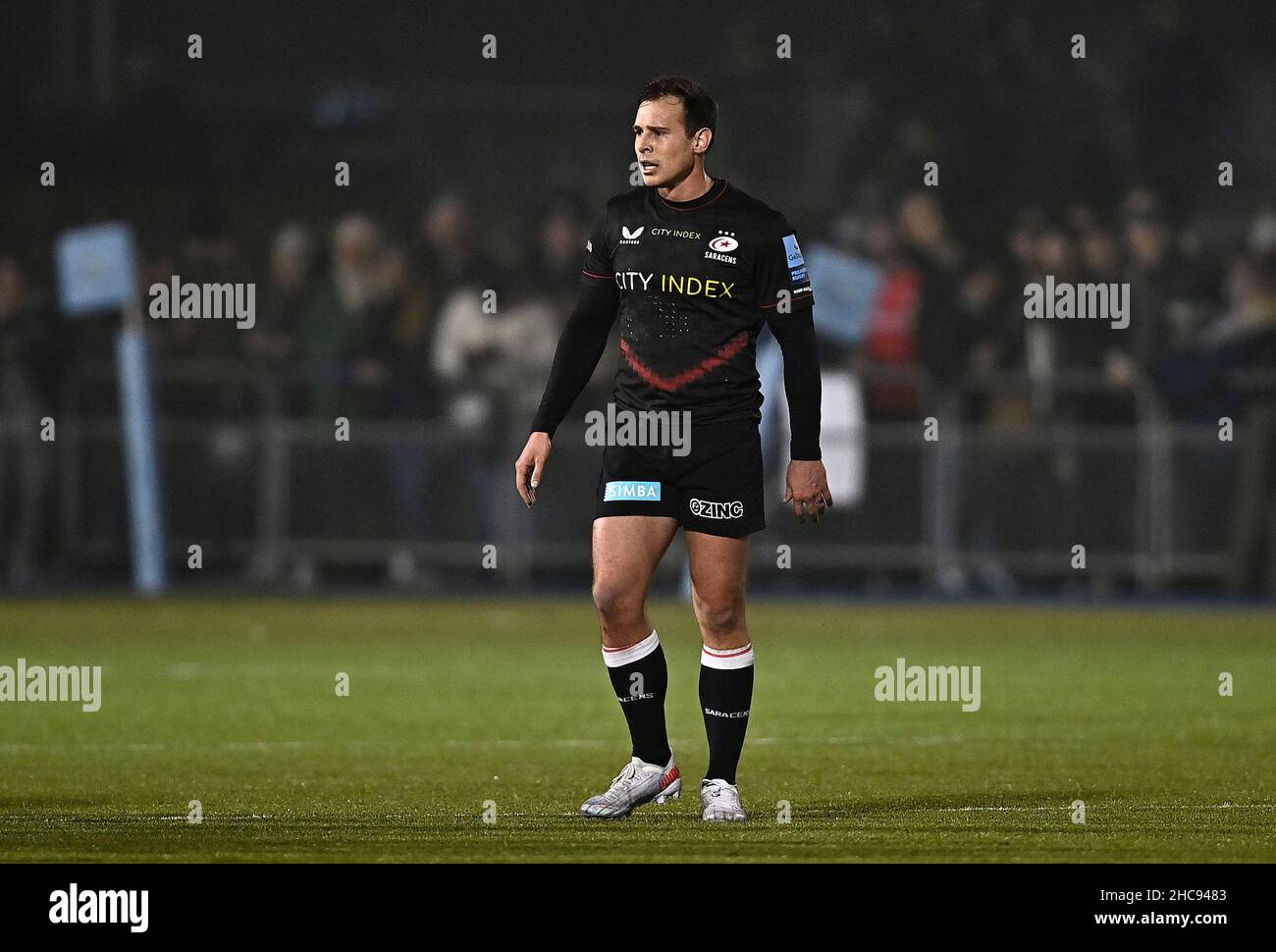 Barnet, United Kingdom. 26th Dec, 2021. Premiership Rugby. Saracens V Worcester Warriors. StoneX Stadium. Barnet. Ivan van Zyl (Saracens). Credit: Sport In Pictures/Alamy Live News Stock Photo