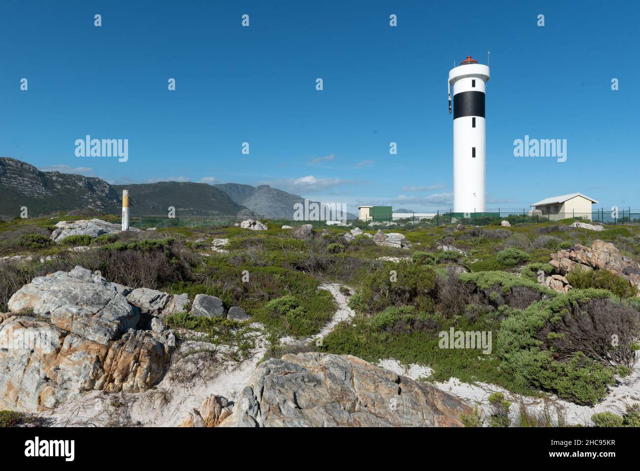 Cape Hangklip Lighthouse at Cape Hangklip, Pringle Bay, Western Cape