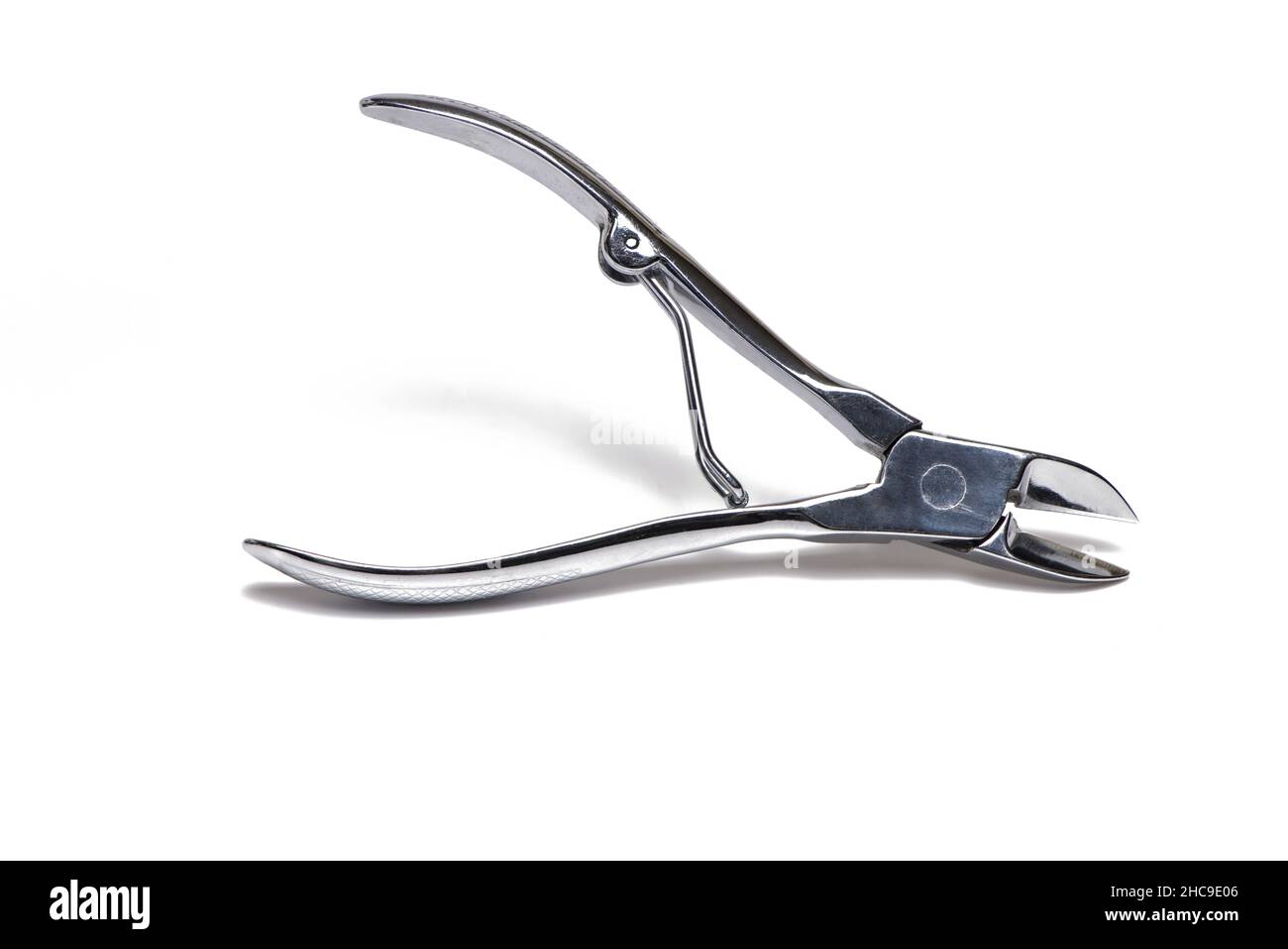 a pointed sharp chrome nail scissors nail tweezers clipper for shortening fingernails and