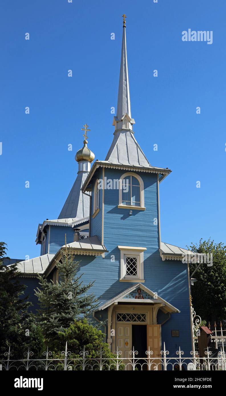 Saint Alexander Nevsky Church at Liepaja in Latvia Stock Photo