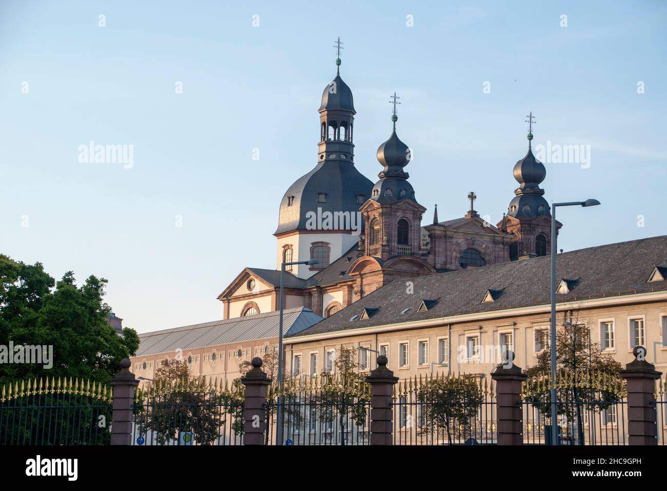 Landscape of historical buildings in Mannheim Baden Wurttemburg Stock Photo