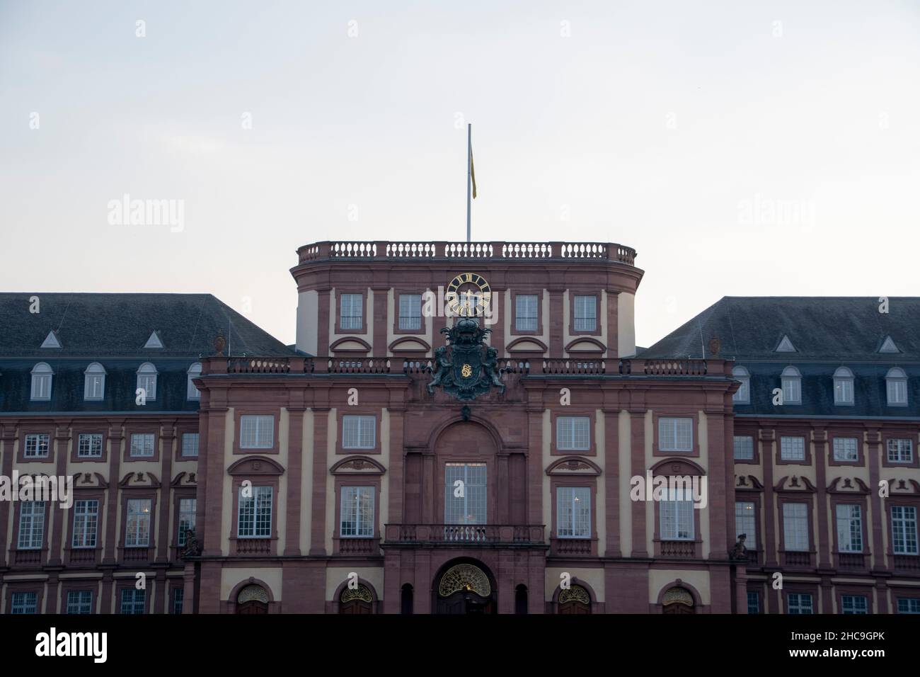 Landscape of Mannheim Baroque Palace Mannheim Baden Wurttemburg Stock Photo
