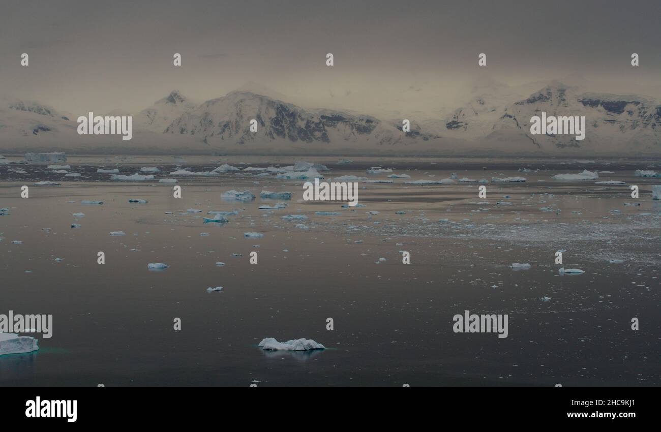 Beautiful icy view in Antarctica Stock Photo Alamy