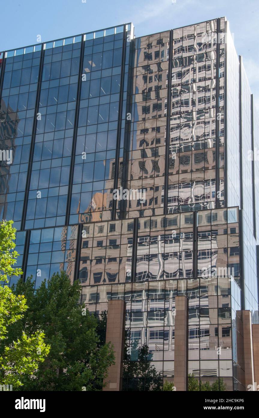 Reflections in downtown Melbourne, Australia Stock Photo Alamy