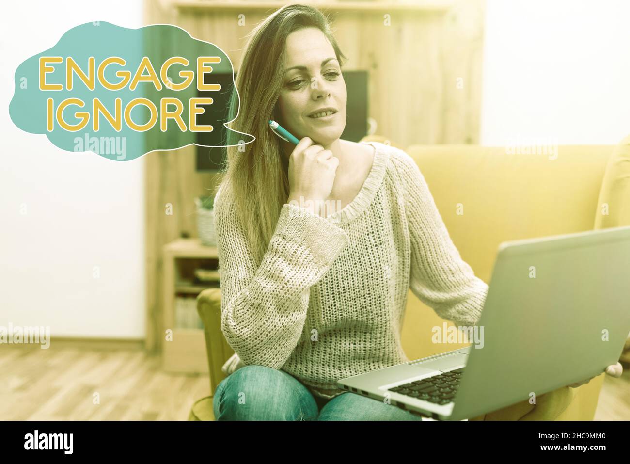 Sign displaying Engage Ignore. Business concept Silent Treatment