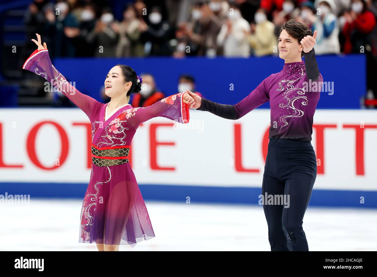 Saitama, Japan. 25th Dec, 2021. Misato Komatsubara & Takeru Komatsubara