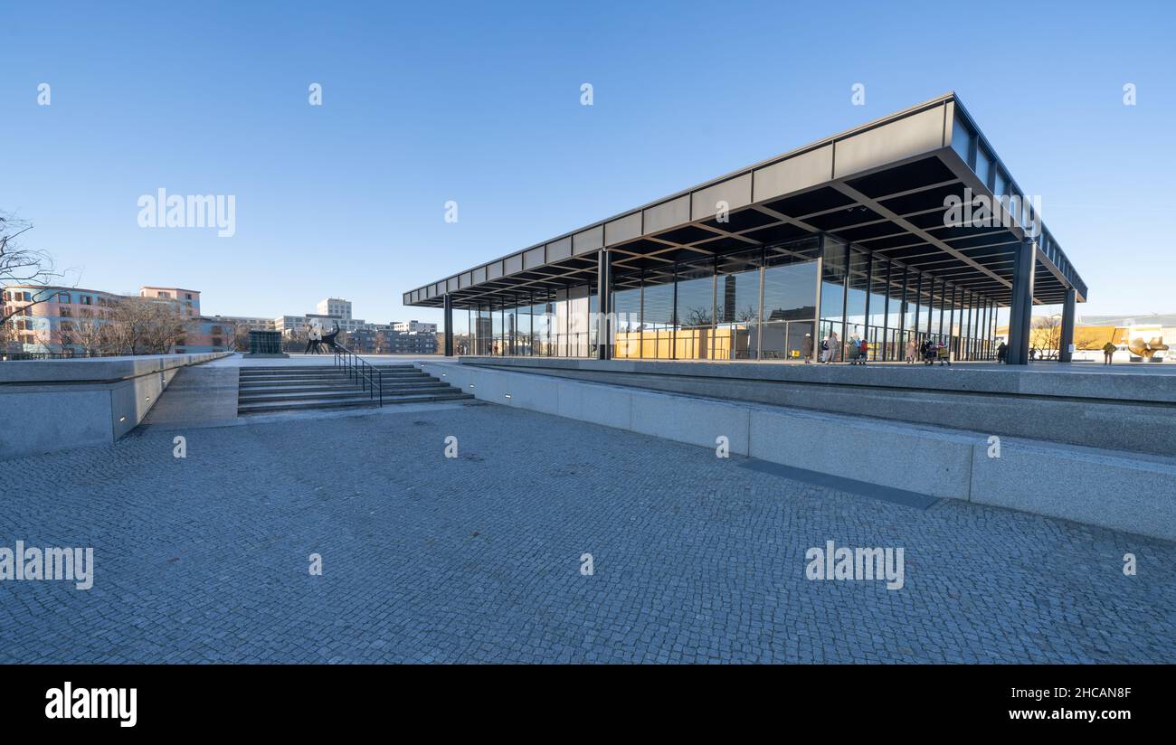 Neue Nationalgalerie, Berlin Stock Photo Alamy