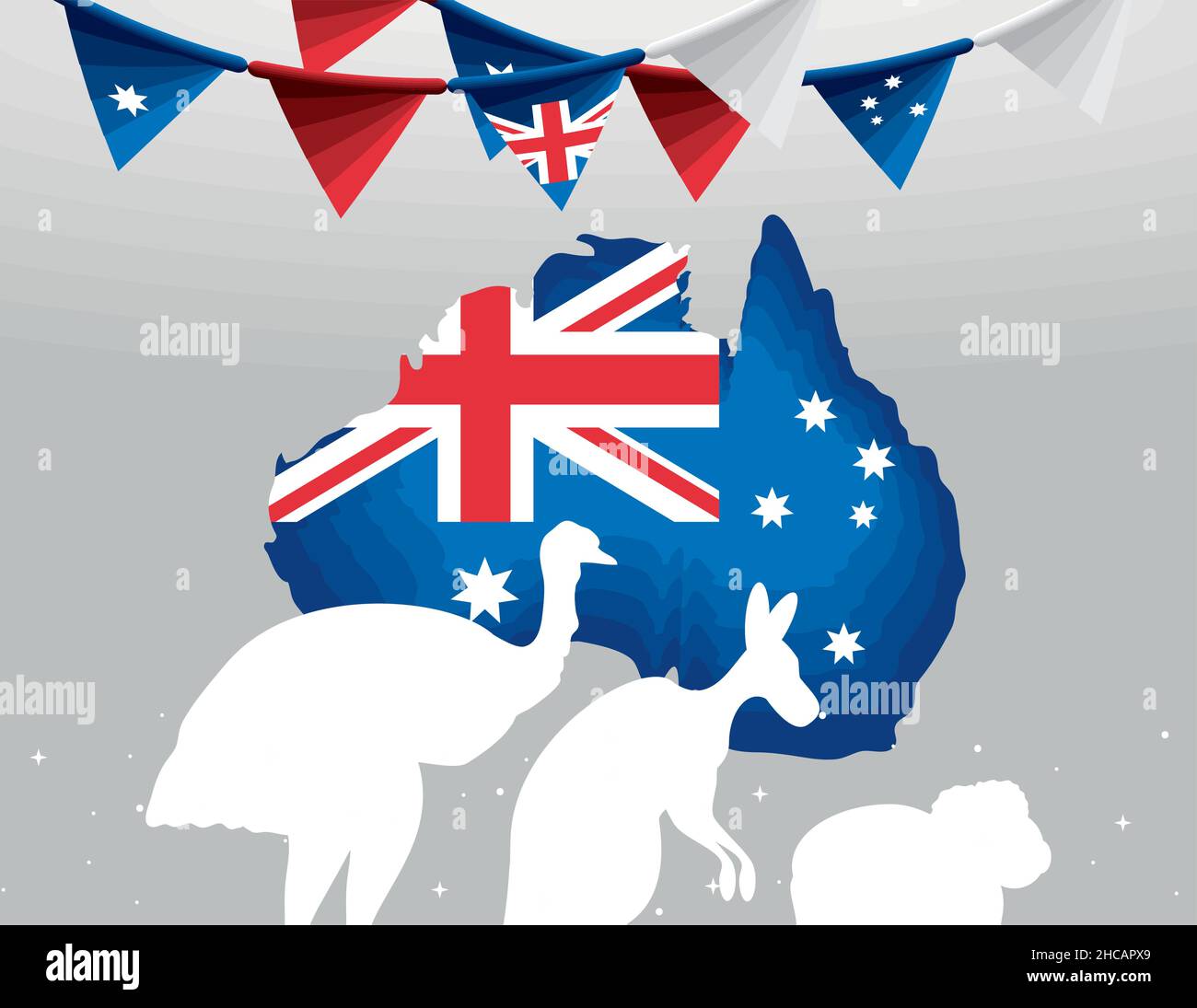 australia day patriotism Stock Vector