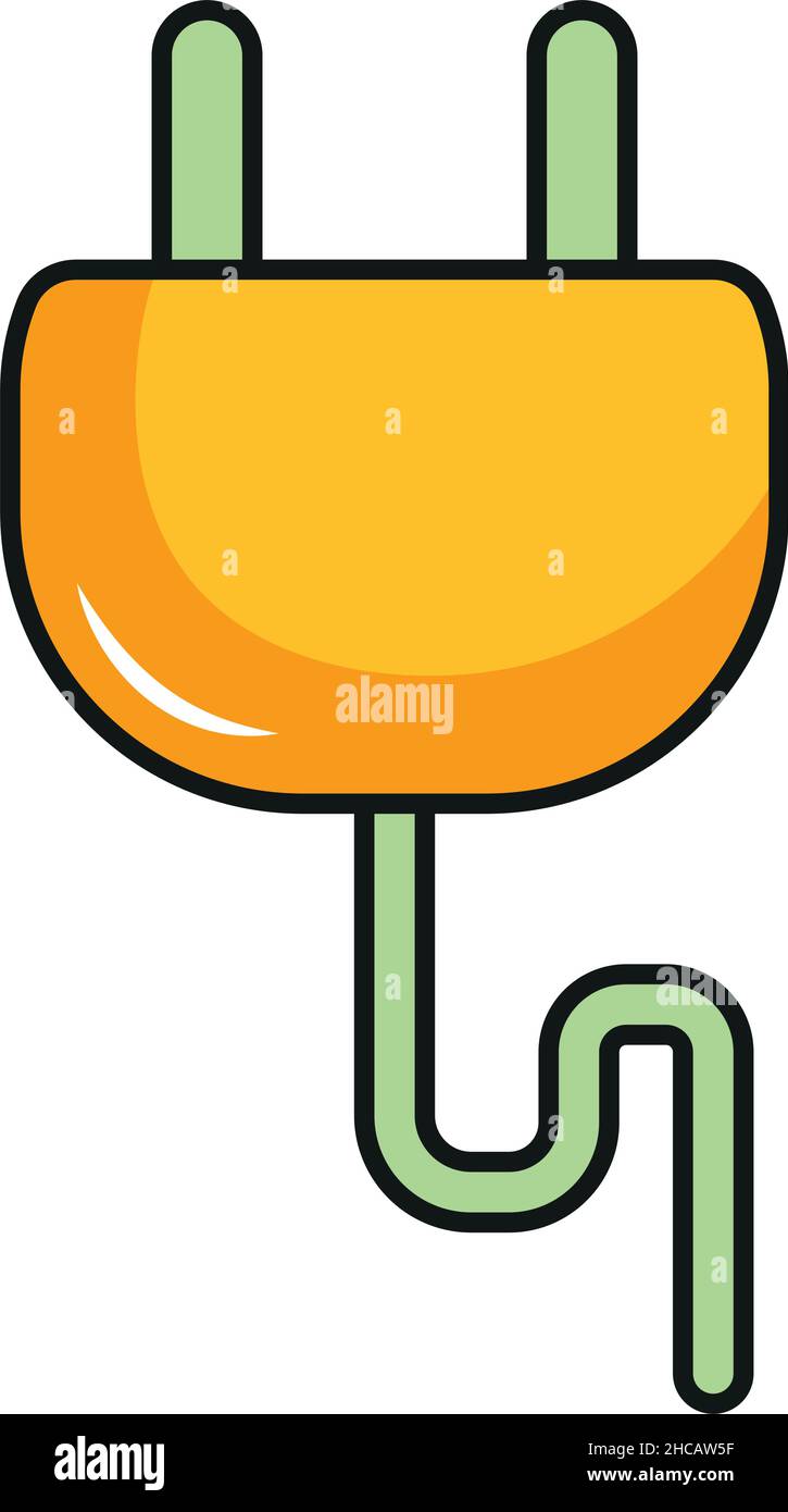 electric plug icon on white background Stock Vector Image & Art - Alamy