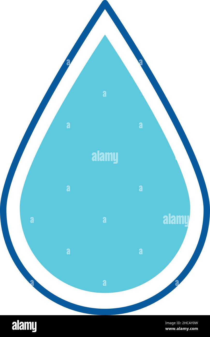 blue water drop icon on white background Stock Vector Image & Art - Alamy