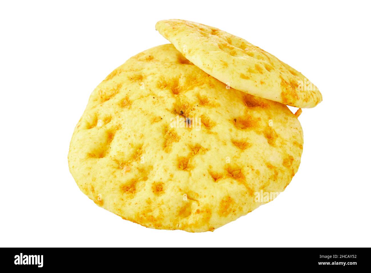 Pitas with vegetables isolated on a white background. Stock Photo