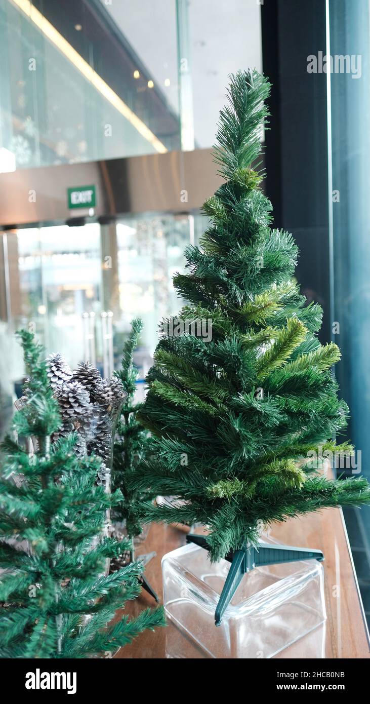 Christmas Tree Decorations JW Marriott Hotel Bangkok Thailand Stock