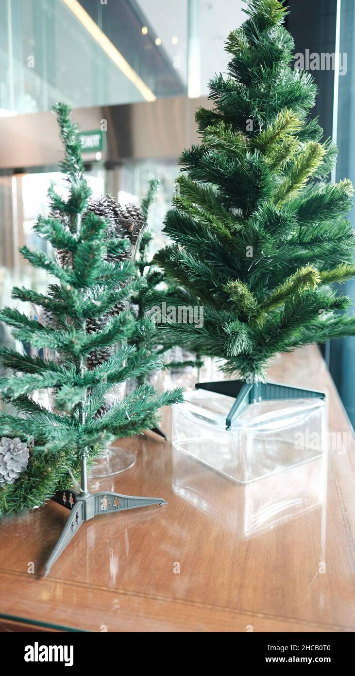 Christmas Tree Decorations JW Marriott Hotel Bangkok Thailand Stock