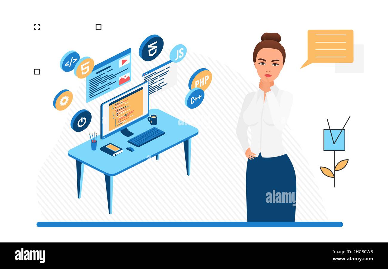 Online learning and educational courses platform. Developing and ...