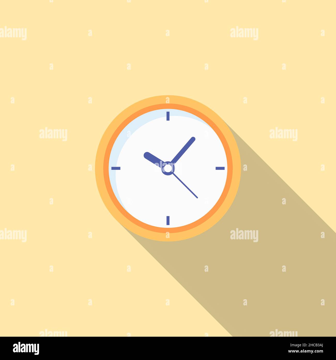 Office clock vector vectors hi-res stock photography and images - Alamy