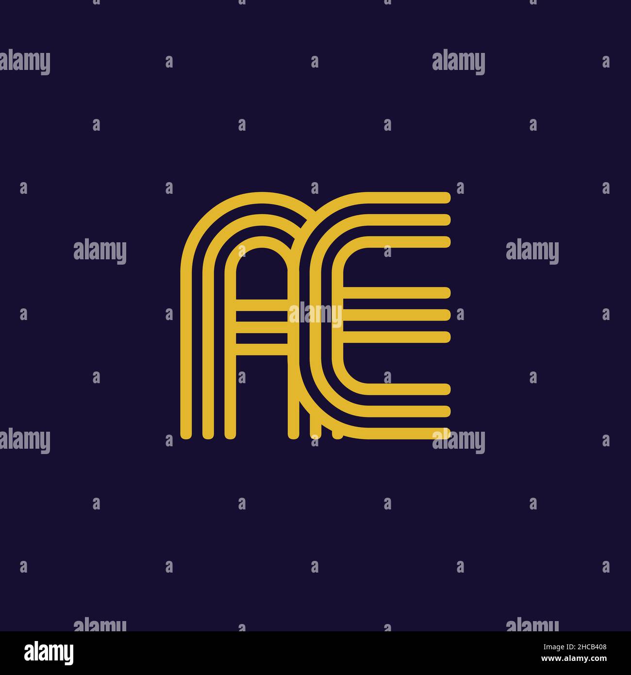 Letter AE alphabet Logo sign symbol. Modern vector logo design for the ...