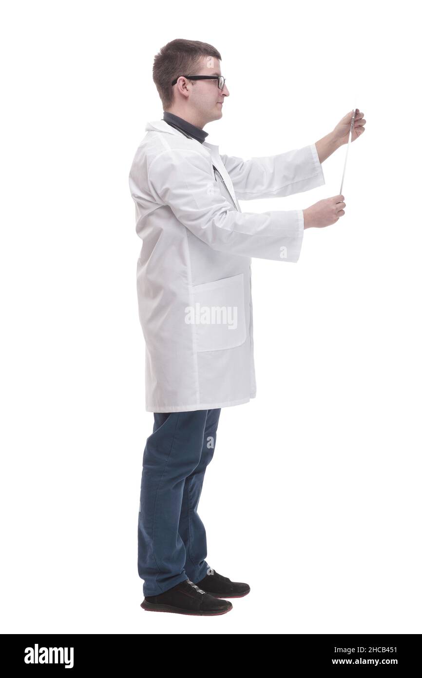 Doctor Look At X Ray Cut Out Stock Images & Pictures - Alamy