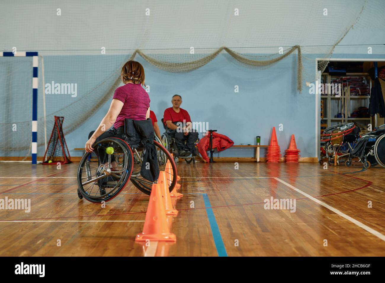Competitions of the disabled indoor. Sport For Disabled Stock Photo Alamy