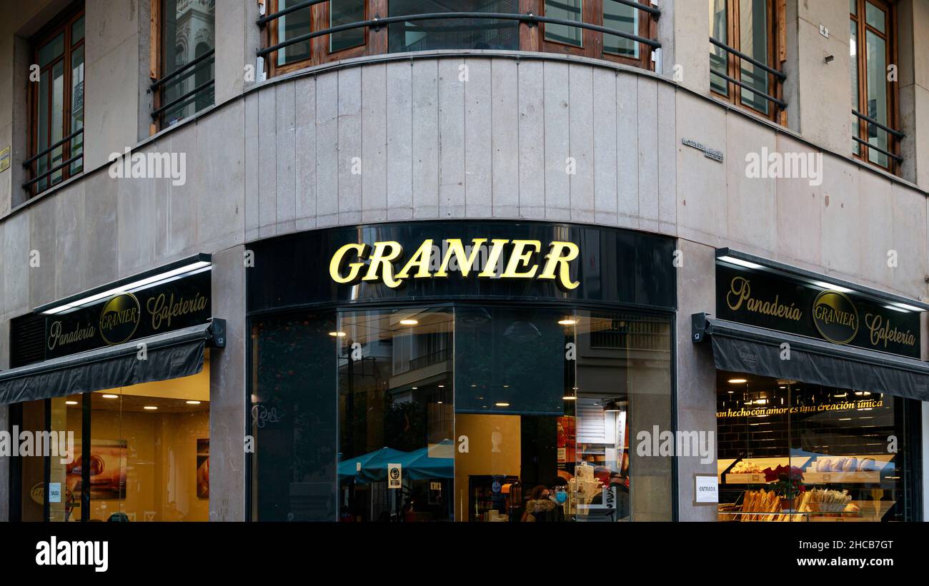 VALENCIA, SPAIN DECEMBER 20, 2021 Granier is a Spanish chain of