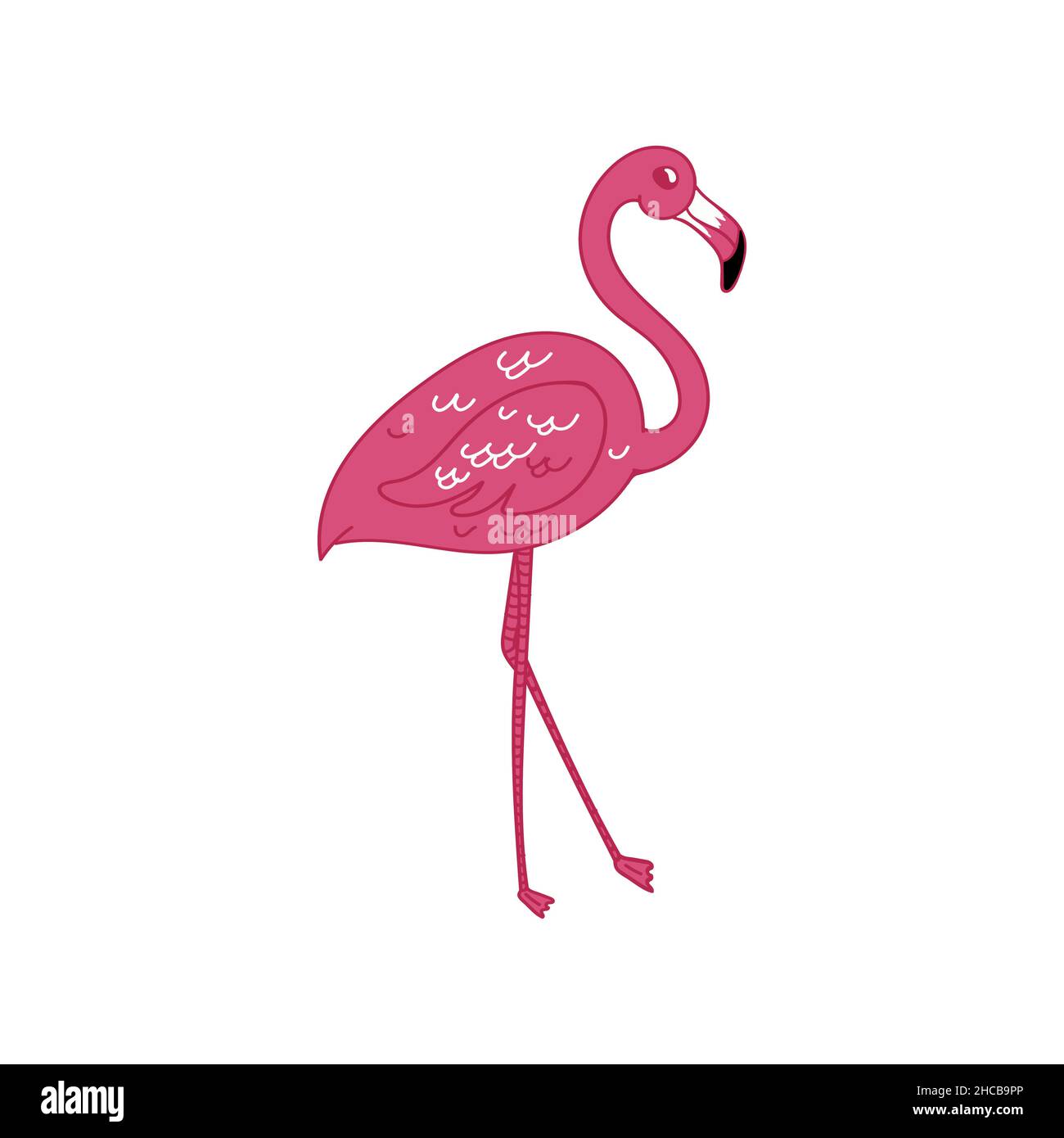 Pink flamingo icon cartoon Stock Vector Images - Alamy