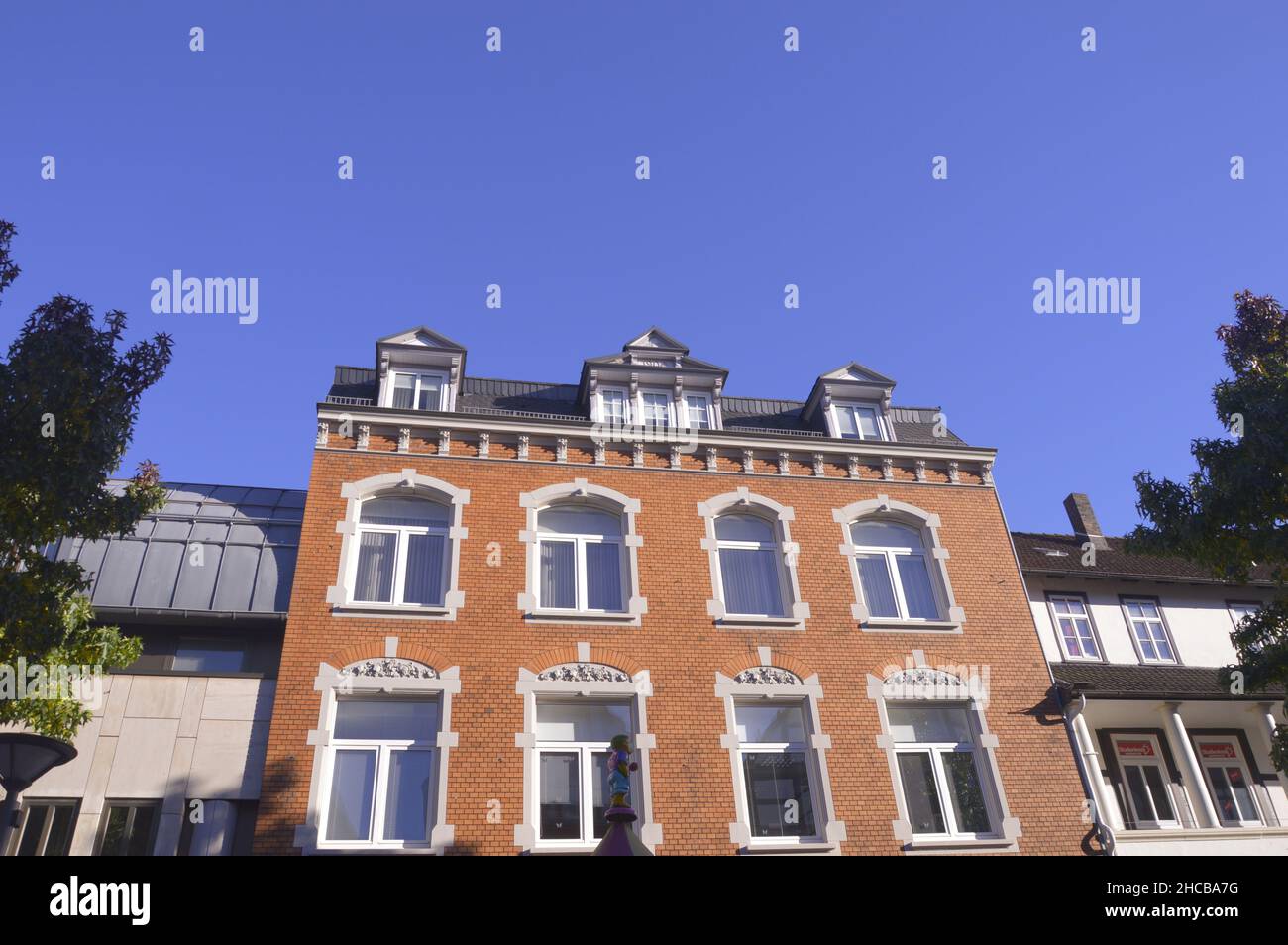 Buildings in the old town of Rinteln, Germany Stock Photo