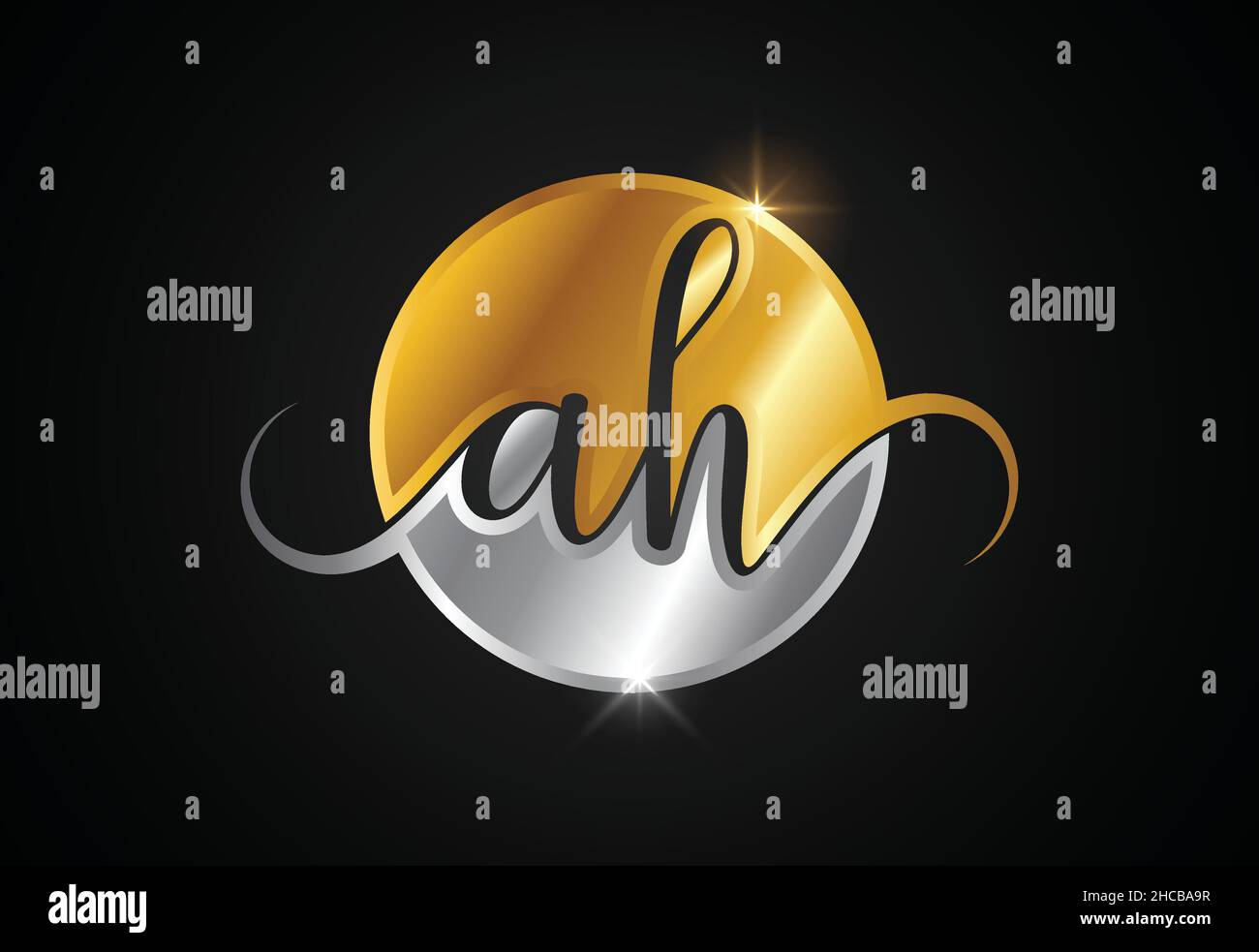 Initial Letter A H Logo Design Vector. Graphic Alphabet Symbol For ...