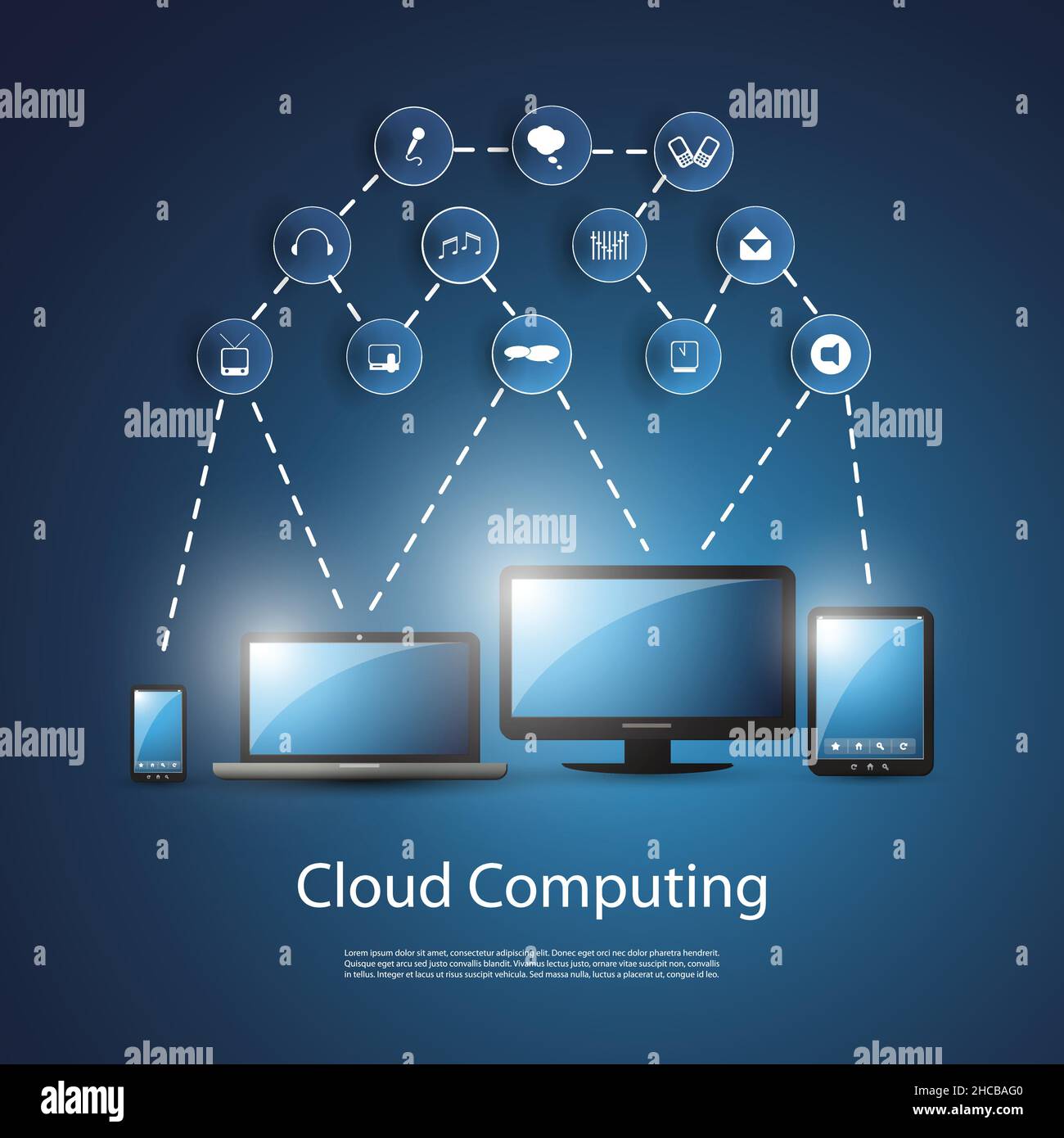 Cloud Computing Concept Stock Vector Image & Art - Alamy