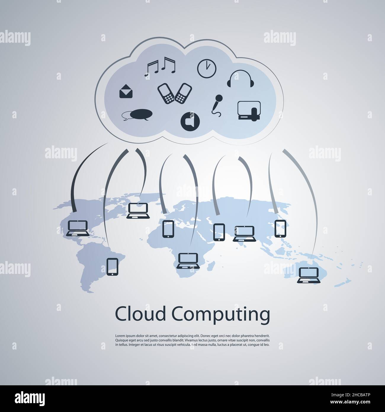 Cloud Computing Concept Stock Vector Image & Art - Alamy