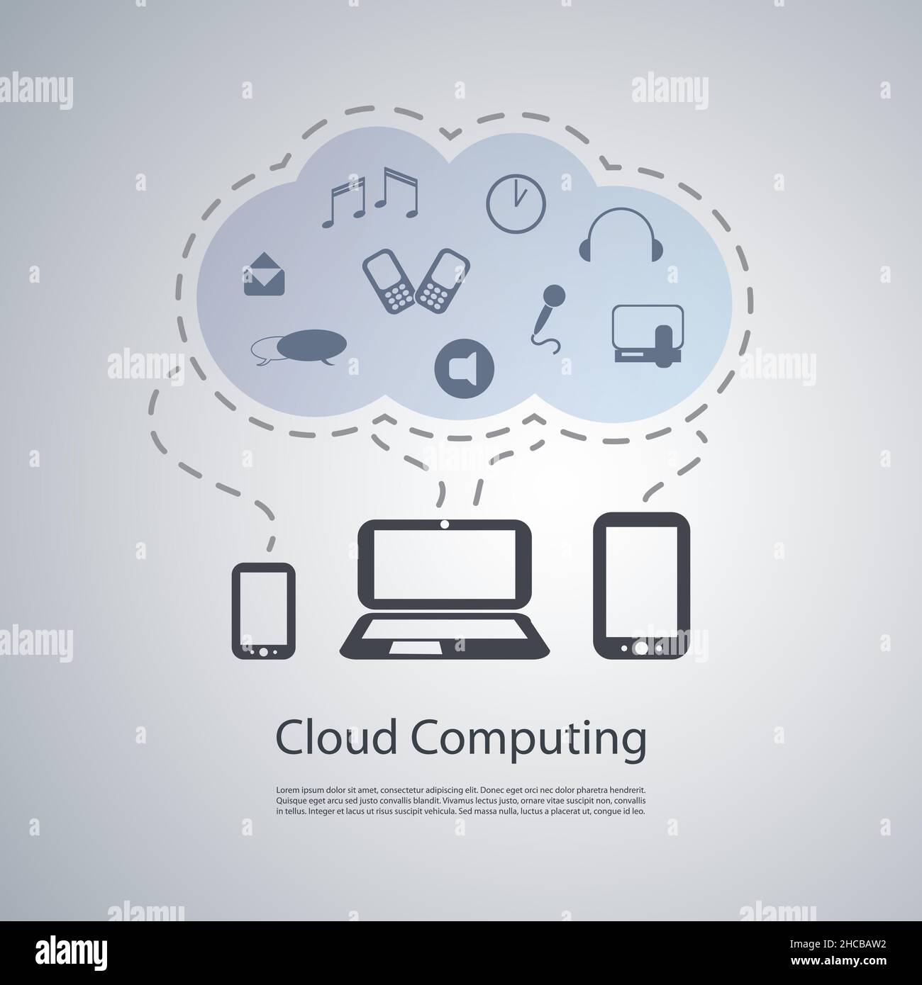 Cloud Computing Concept Stock Vector