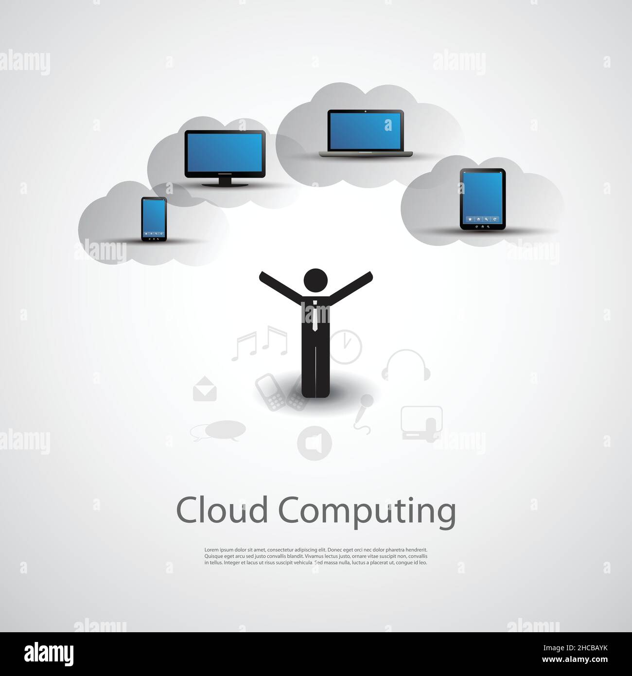 Cloud Computing Concept Stock Vector