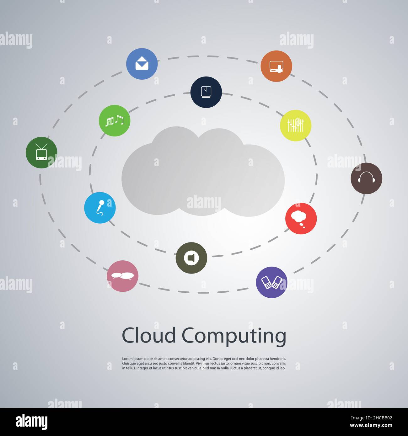 Cloud Computing Concept Stock Vector Image & Art - Alamy