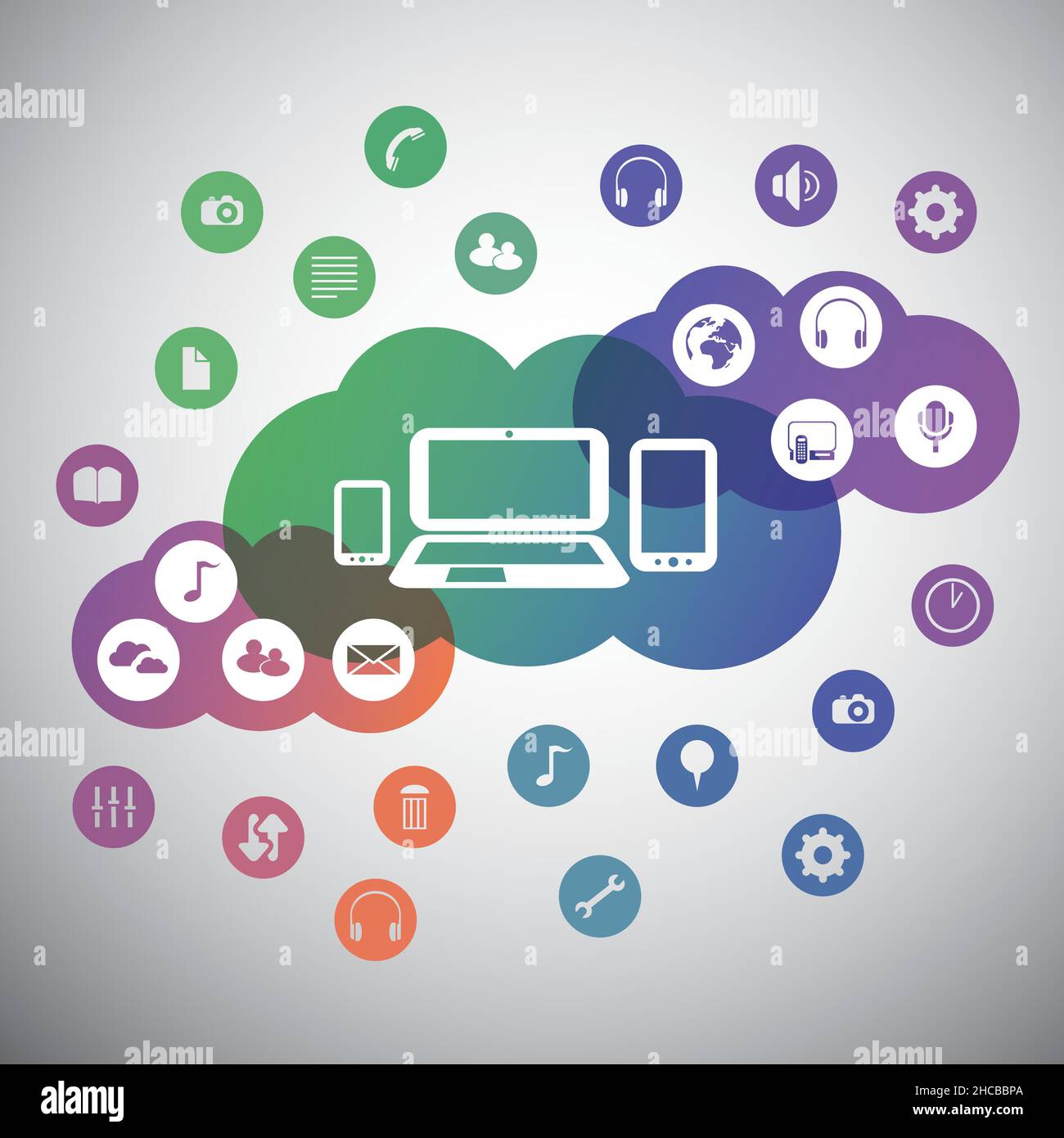 Cloud Computing Concept Stock Vector Image & Art - Alamy