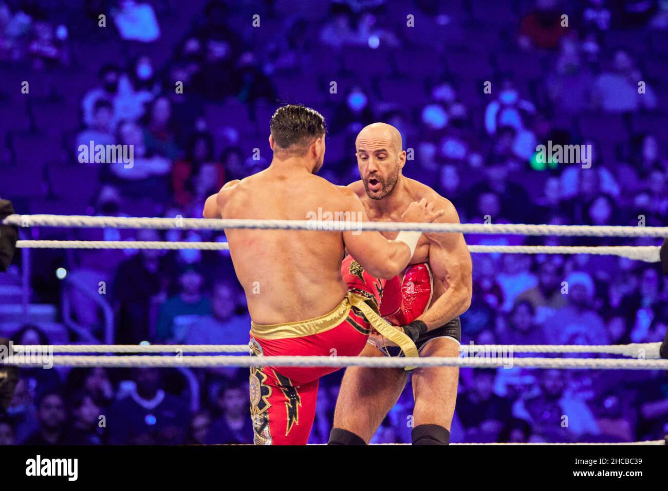 Tampa, Florida, USA. 26th Dec. 2021. The Viking Raiders vs Cesaro vs