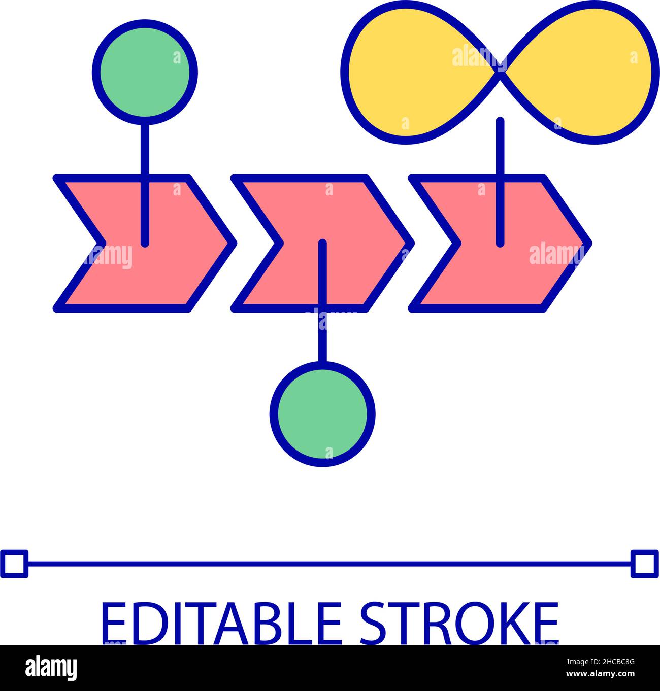 Long distance RGB color icon Stock Vector Image & Art - Alamy